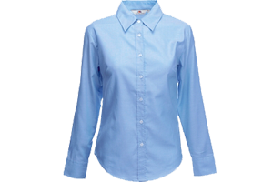 Lady Fit Oxford Lange Mouw